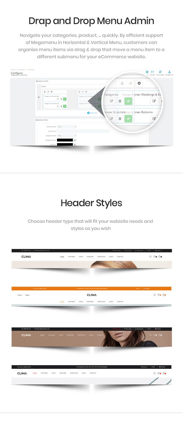 Clima - Multipurpose Prestashop 1.7, 8.x Responsive Theme