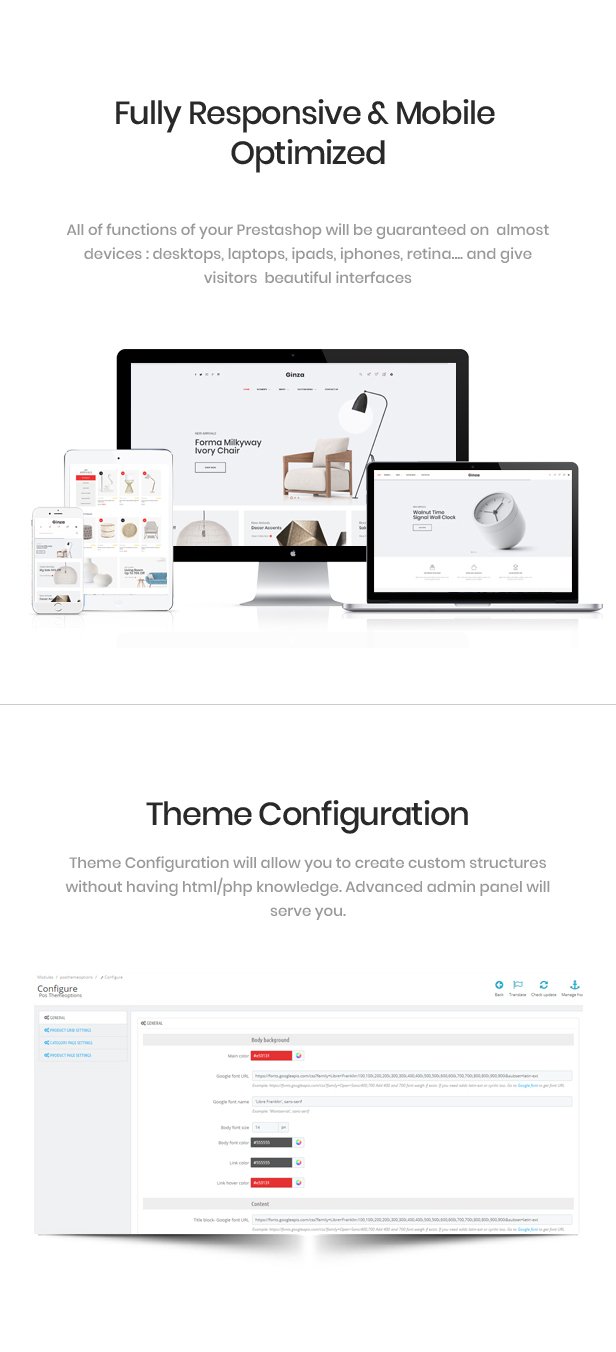 Ginza - Responsive Prestashop Theme