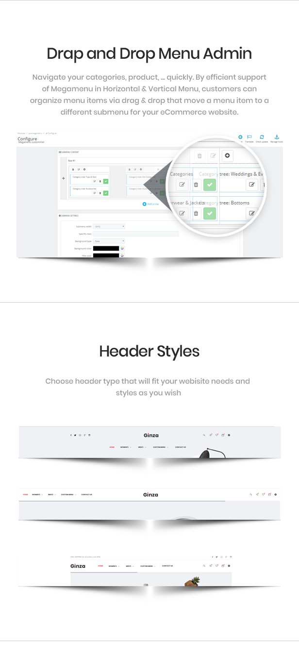 Ginza - Responsive Prestashop Theme