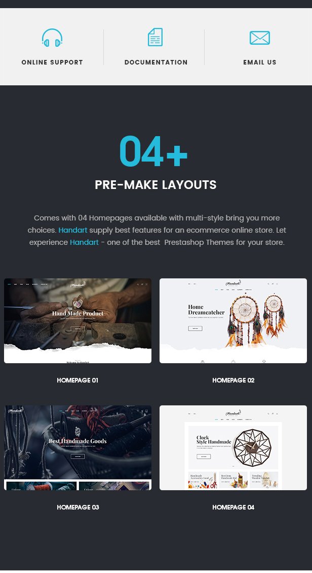 HandArt - Prestashop 1.7 Theme for Handmade Artists and Artisans