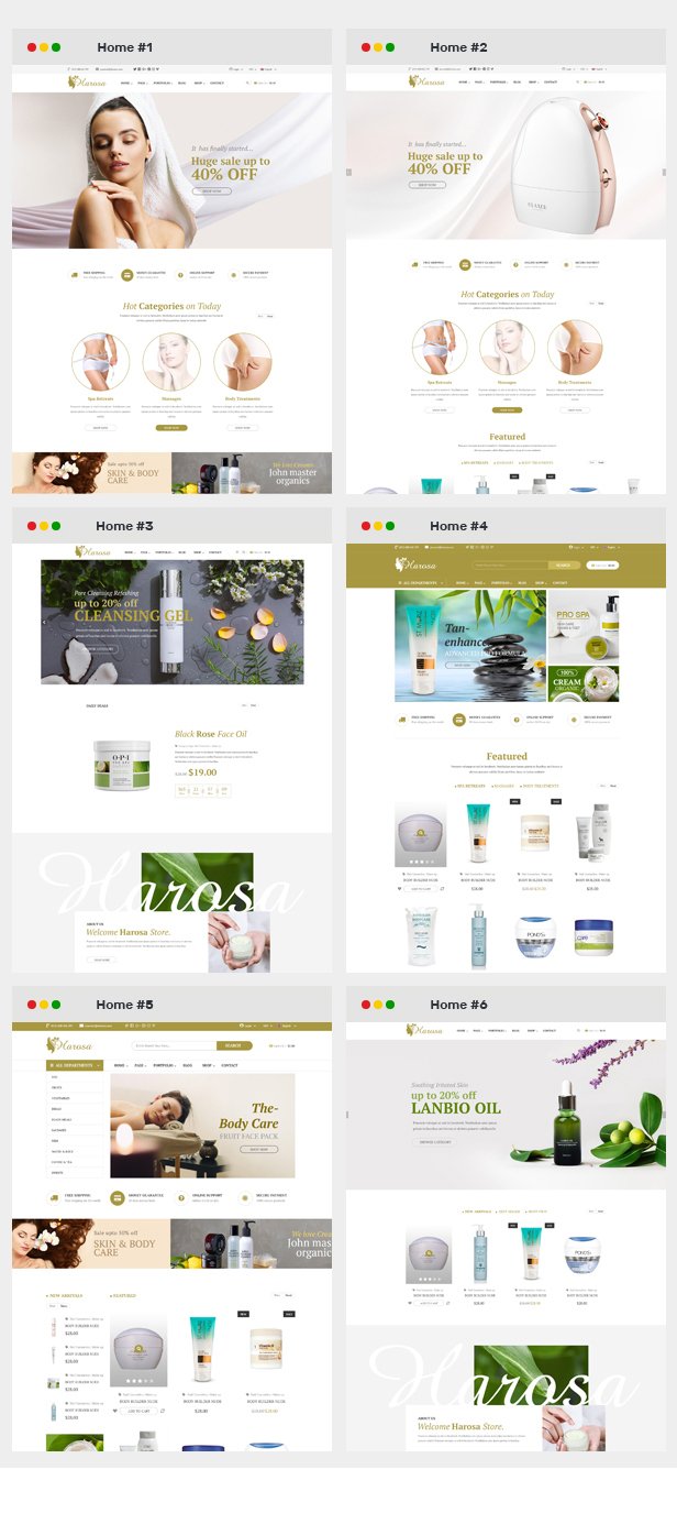 Harosa - Cosmetics and Beauty Prestashop Theme