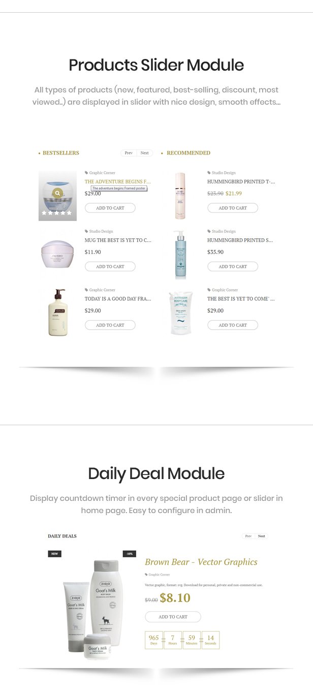 Harosa - Cosmetics and Beauty Prestashop Theme