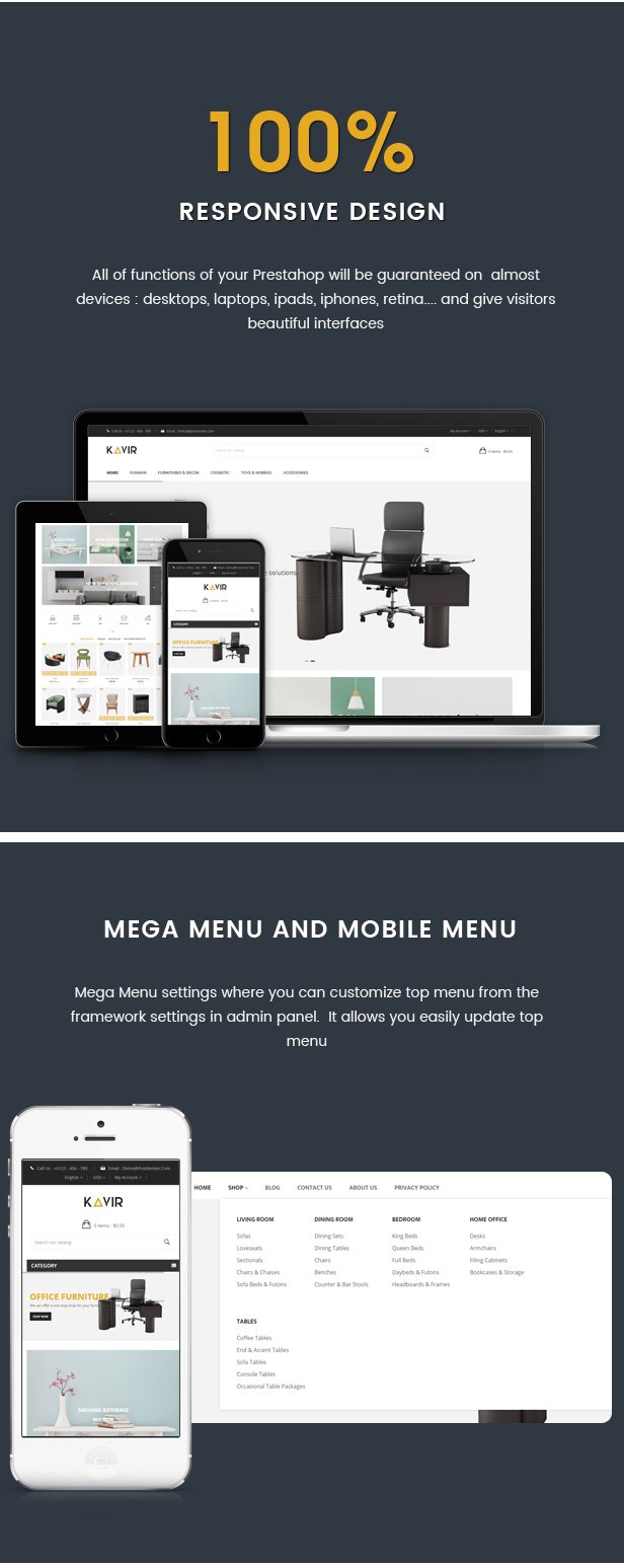 Kavir - Responsive Prestashop Theme