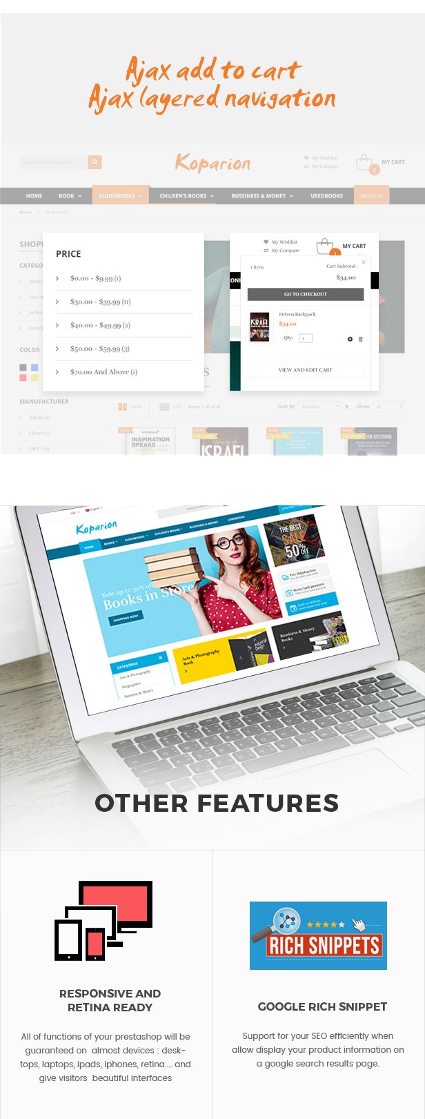 Koparion - Book Shop Responsive Prestashop Theme
