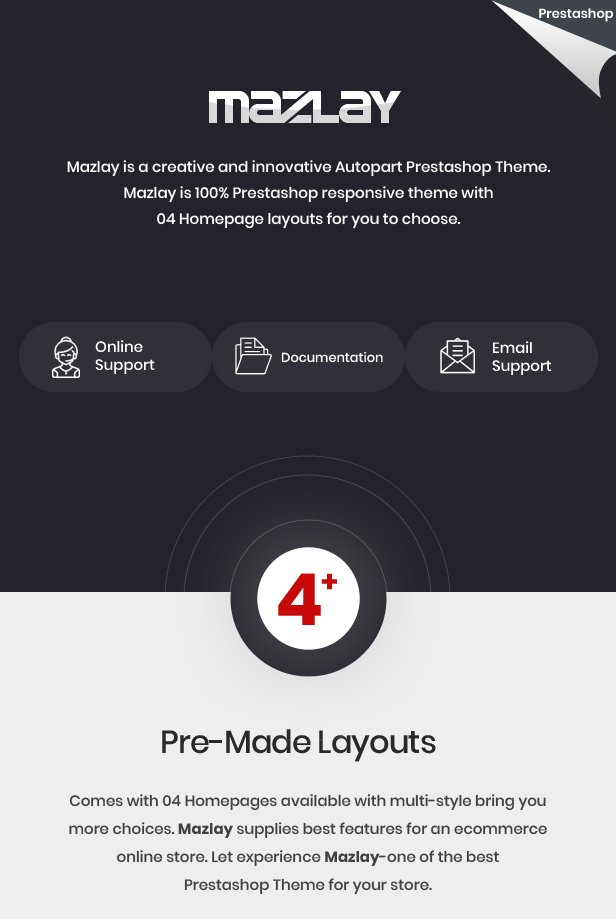 Mazlay - Car Accessories Prestashop Theme