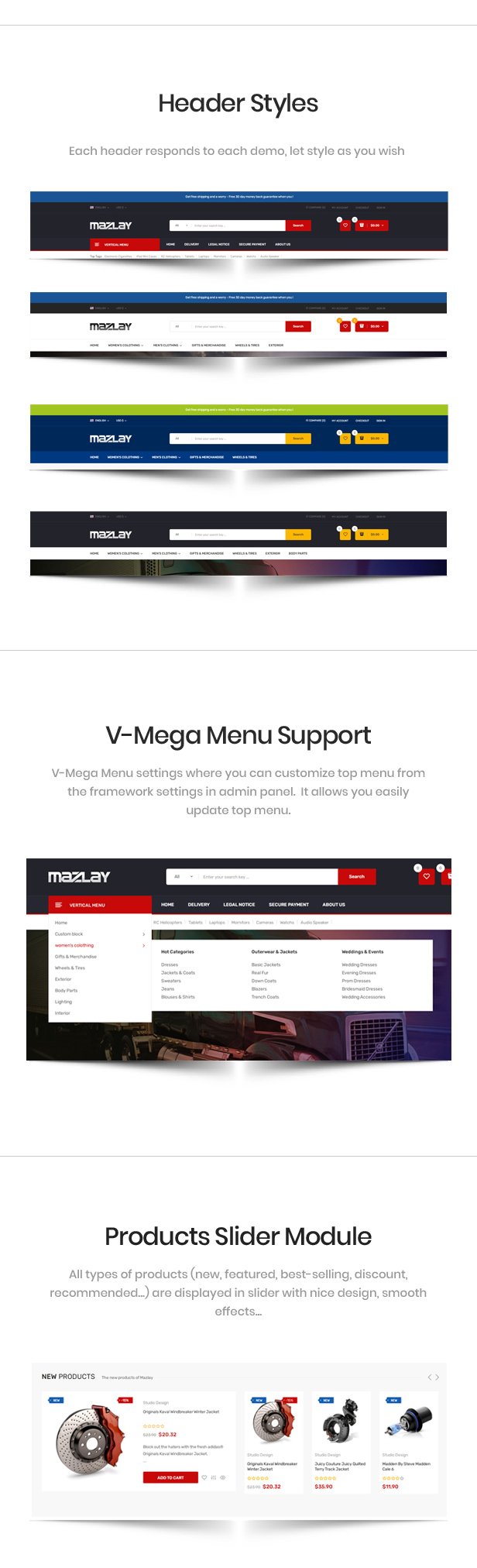 Mazlay - Car Accessories Prestashop Theme