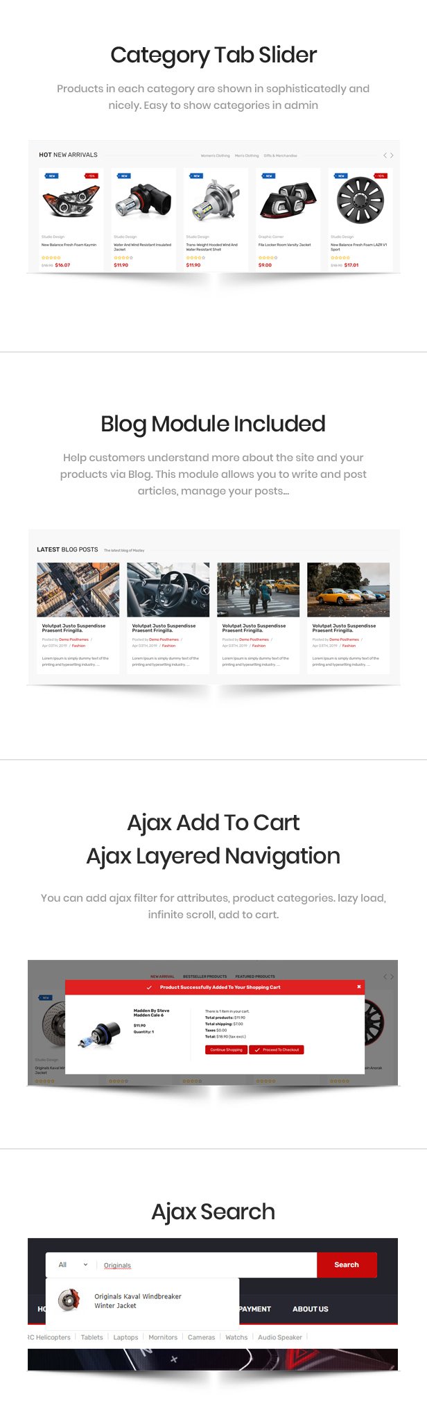 Mazlay - Car Accessories Prestashop Theme