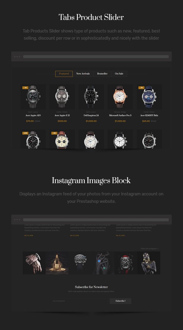 Mirora - Watch & Luxury Store PrestaShop Theme