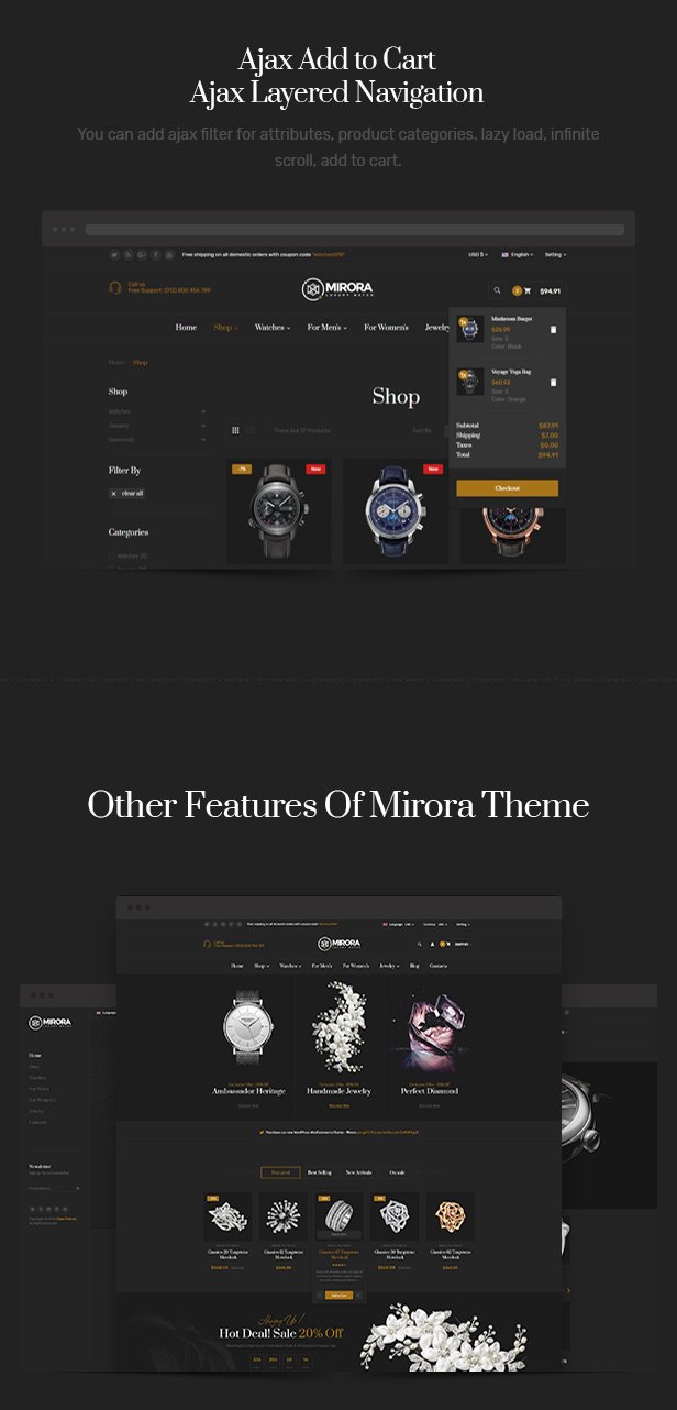 Mirora - Watch & Luxury Store PrestaShop Theme