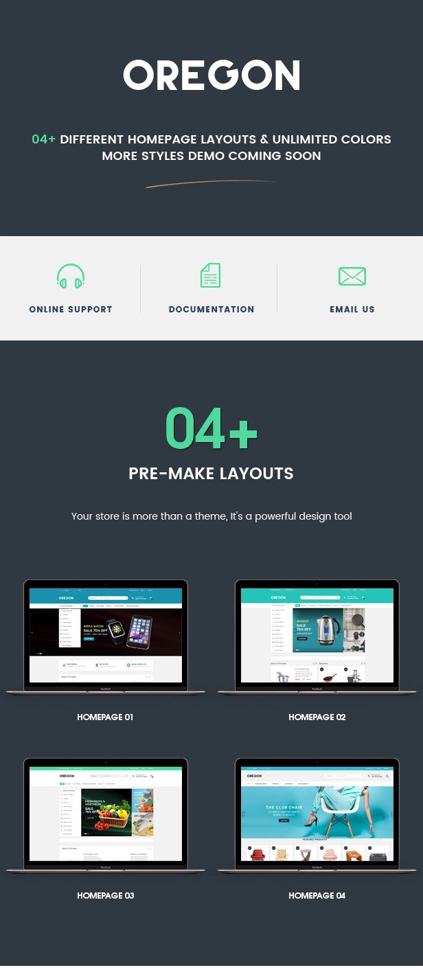 Oregon - Responsive Prestashop Theme