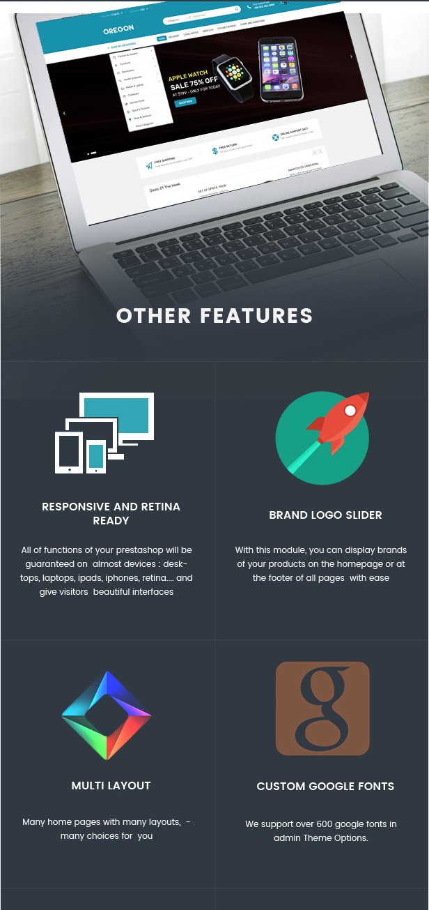 Oregon - Responsive Prestashop Theme