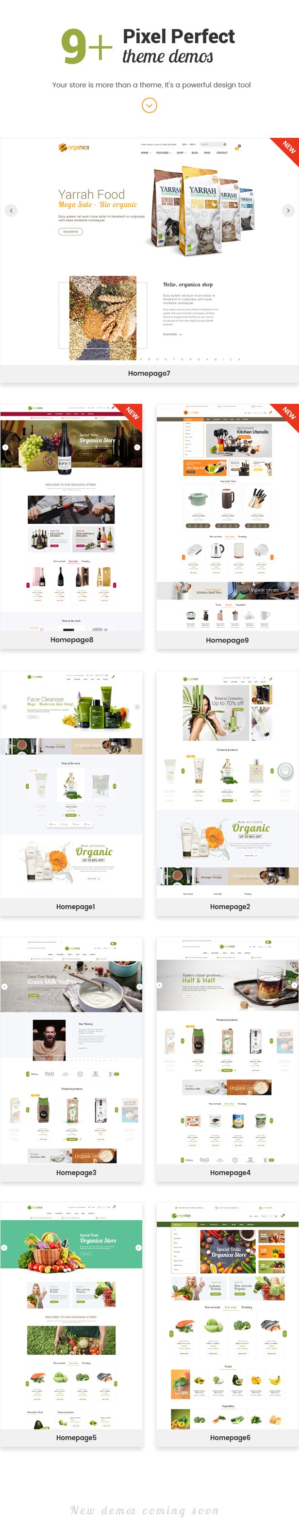 Organica - Organic, Beauty, Natural Cosmetics, Food, Farn and Eco Prestashop 1.6 & 1.7 Theme