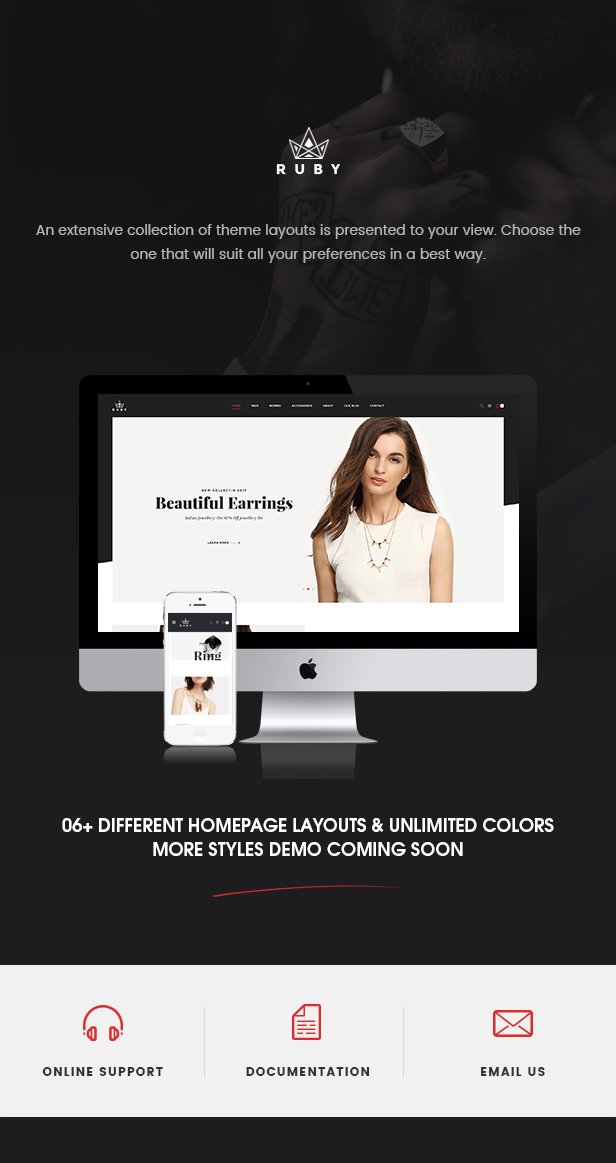 Ruby - Jewelry Store Responsive Prestashop 1.6 & 1.7 Theme