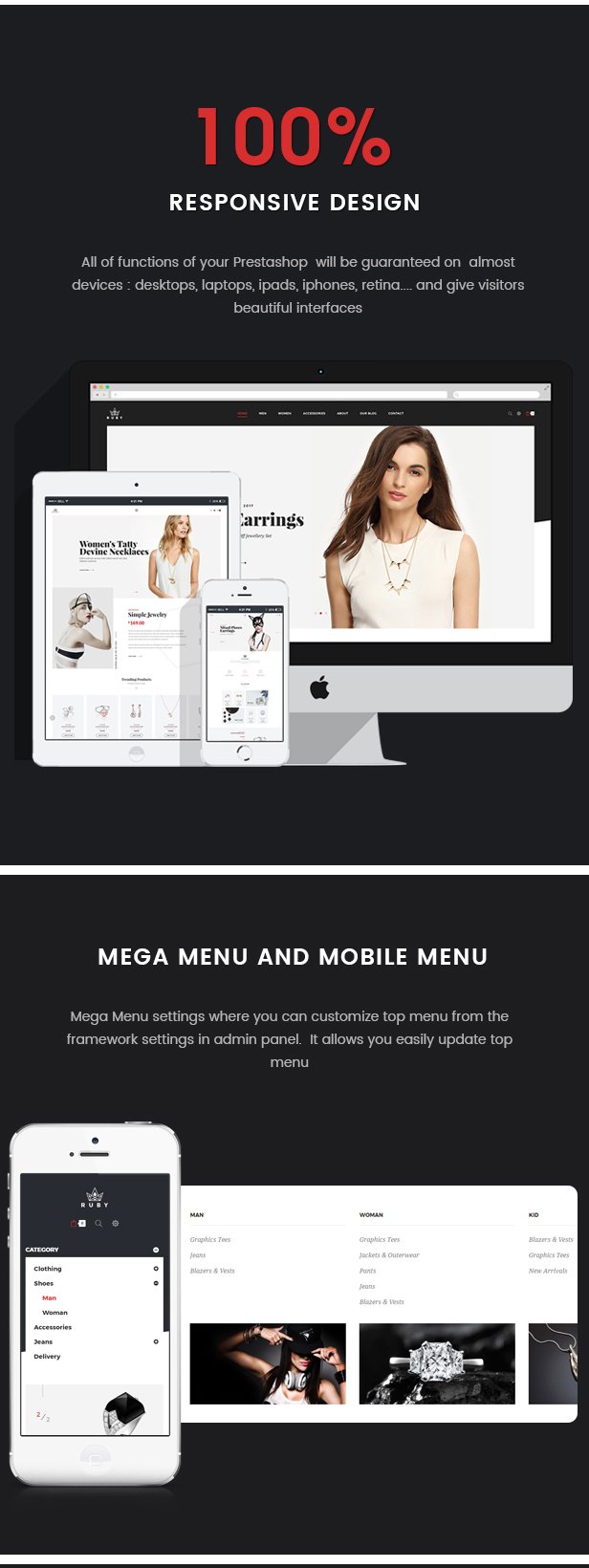 Ruby - Jewelry Store Responsive Prestashop 1.6 & 1.7 Theme