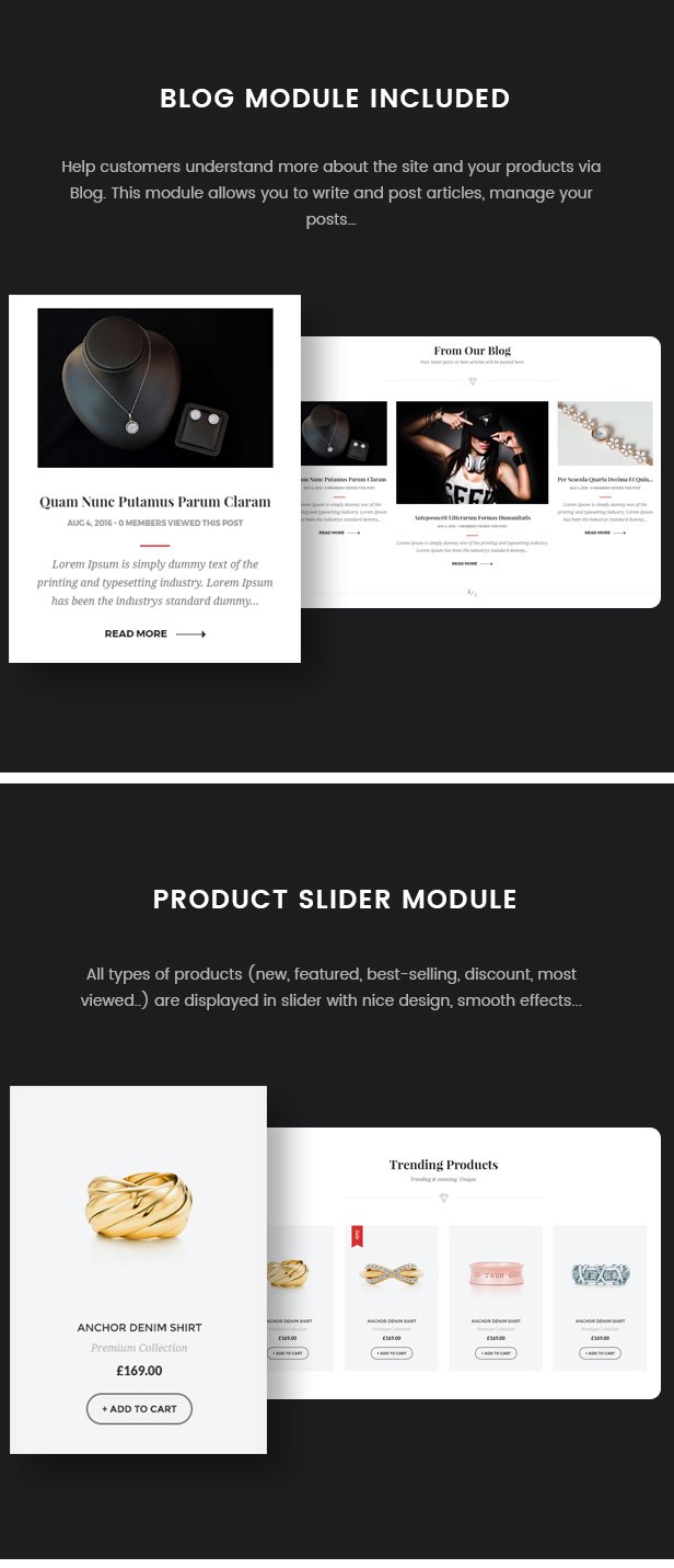 Ruby - Jewelry Store Responsive Prestashop 1.6 & 1.7 Theme