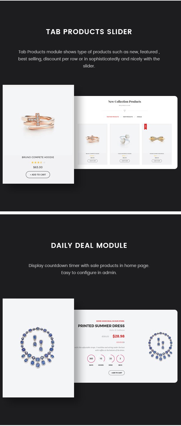 Ruby - Jewelry Store Responsive Prestashop 1.6 & 1.7 Theme