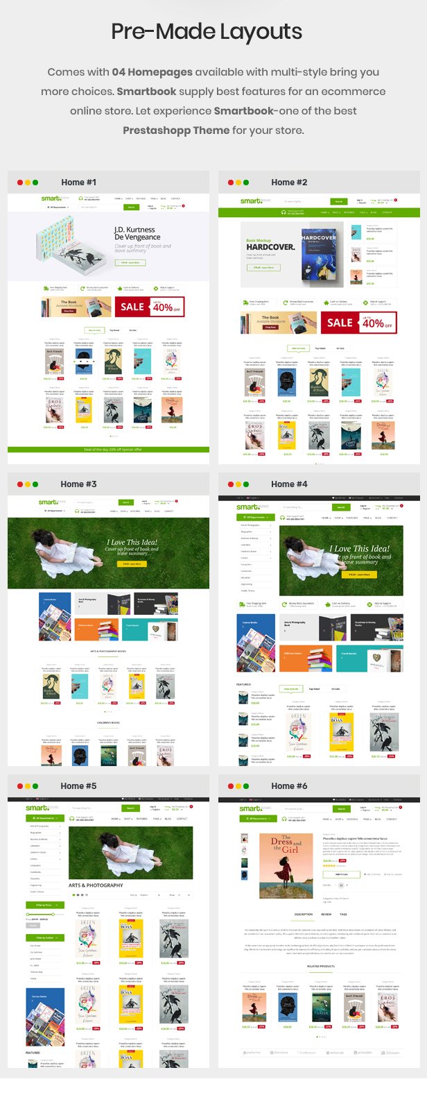 Smartbook - Book Store Responsive Prestashop Theme