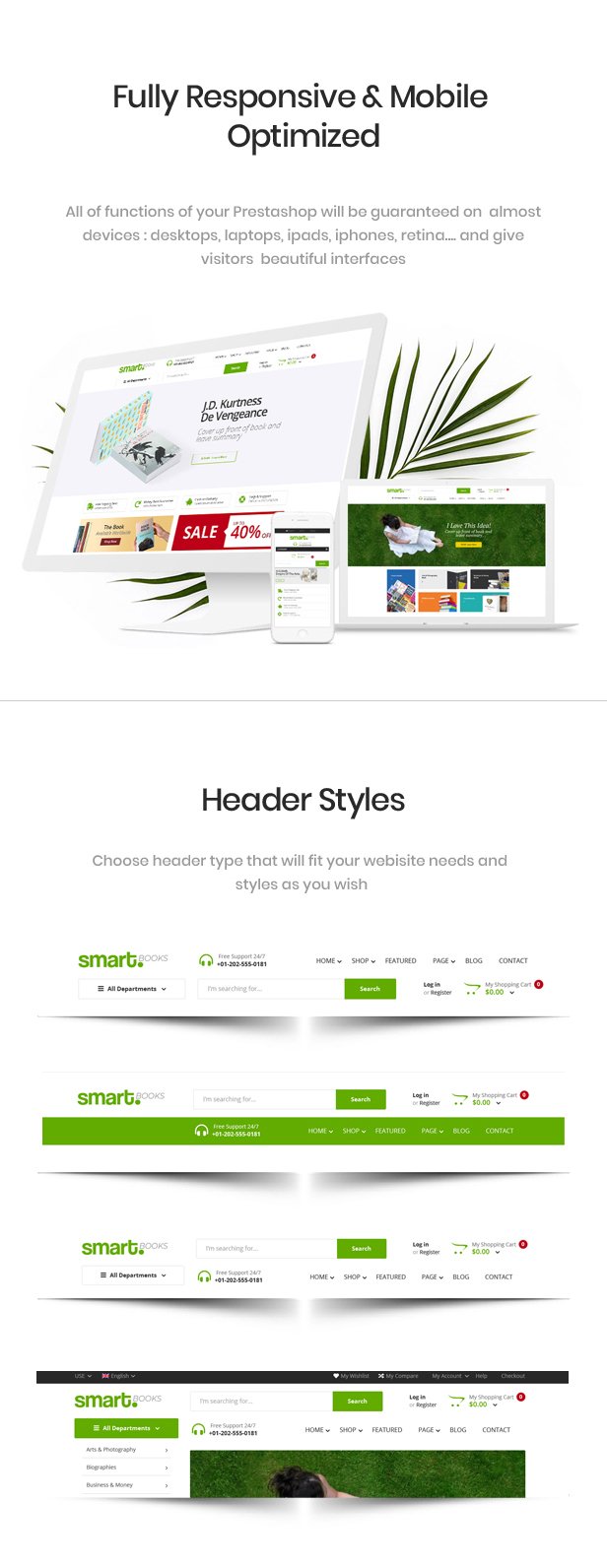Smartbook - Book Store Responsive Prestashop Theme