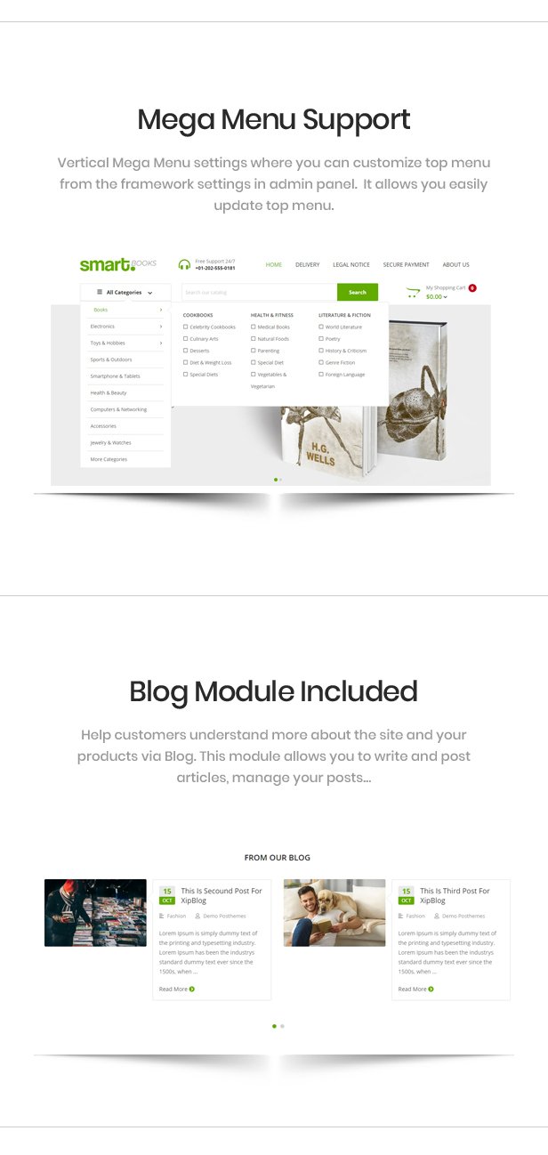Smartbook - Book Store Responsive Prestashop Theme